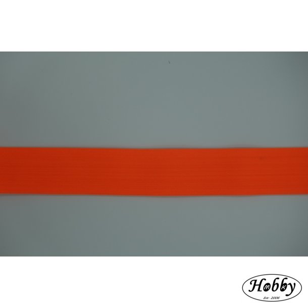 Orangefarvet elastik 40mm