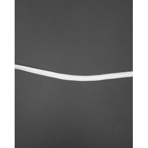 Hvid elastik 5mm bred