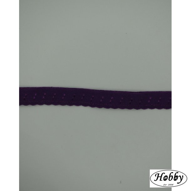 Folde elastik lilla 2 med tungekant