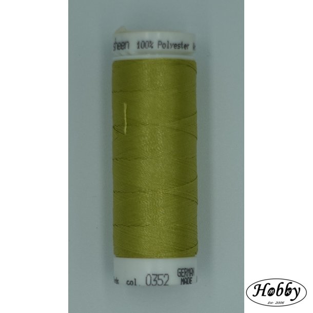 Poly sheen sytr�d st�vet lys gr�n