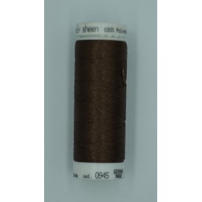 Poly sheen sytrd mrke brun