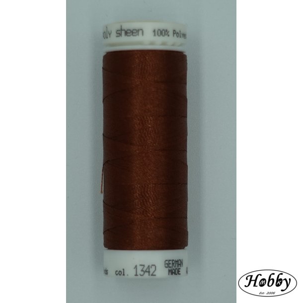 Poly sheen sytr�d mellem brun