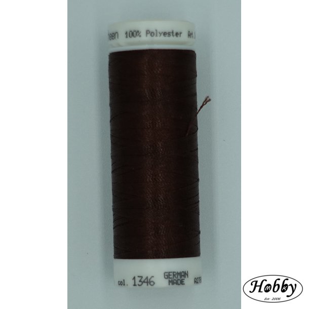 Poly sheen sytrd mrk brun