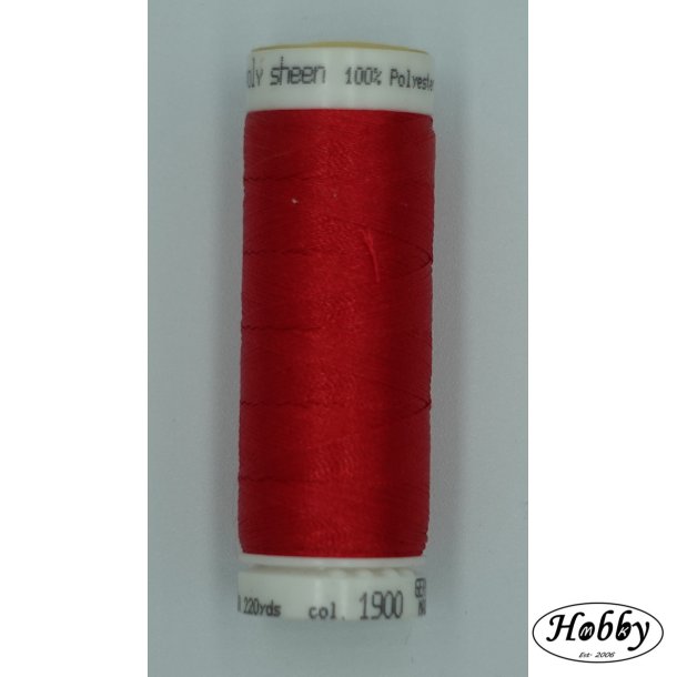 Poly sheen sytr�d meget m�rk pink