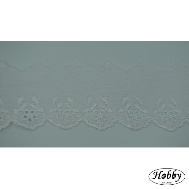 Blonde hvid 5 cm bred