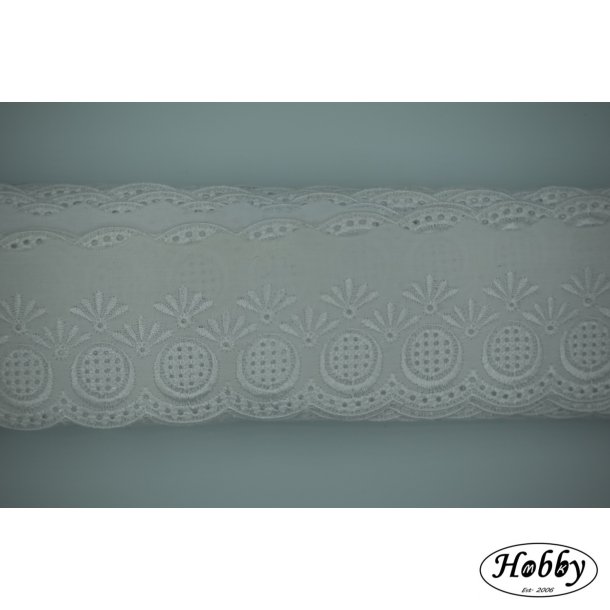 Blonde hvid 6 cm bred